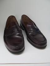 G.H. Bass Weejuns Mens Burgundy Leather Penny Loafers Size US 9.5 D - £30.12 GBP