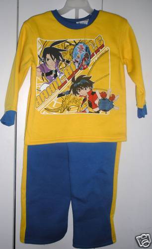 BAKUGAN BATTLE BRWLERS BOY 2 PIECE OUTFIT SIZE 4/5 NWT - $12.64