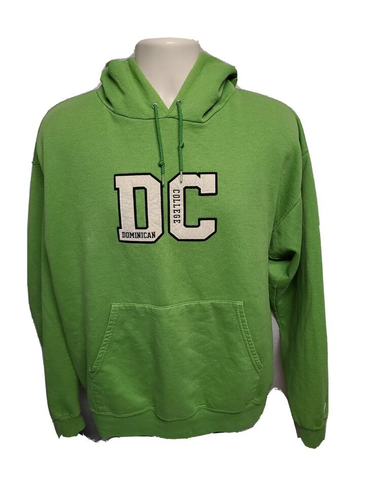 Dominican College Adult Large Green Hoodie Sweatshirt - $29.69