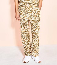 Mens Pleated Trousers Khaki Animal Print Size Medium ROYALTY by MALUMA $... - £14.15 GBP
