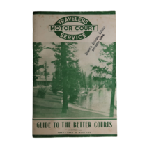 Vtg Travelers Service Motor Court Guide to Better Courts 1940 Address Book - £15.67 GBP