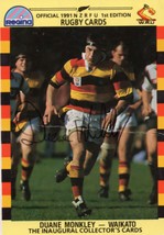 Duane monkley waikatu team 1991 new zealand rugby hand signed card please read 107376 p thumb200