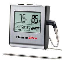 ThermoPro TP-16 Large LCD Digital Cooking Food Meat Smoker Oven Kitchen ... - £31.45 GBP