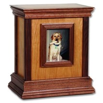 Large/Adult 225 Cubic Inch Cherry Framed Handcrafted Wood Funeral Cremation Urn - £322.45 GBP