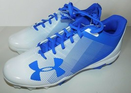 Under Armour Blue White Cleats Shoes Size 10.5 Brand New No Tags - £32.95 GBP