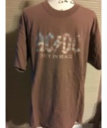 Vintage Gildan Ultra Cotton ACDC  Music Band Brown Large T-Shirt   SKU 0... - €11,05 EUR