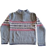 RORIE WHELAN ~ Size 4 ~ 1/4 Zip ~ Turtleneck Sweater ~ Cotton ~ GRAY Fai... - $42.10 CAD