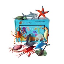 Sea Creature Toy Animal Figures - set of 12 boxed  - £27.72 GBP