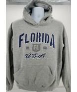 Mens Florida Hoodie Sweatshirt Point Sportswear Gray Size Large - £26.31 GBP