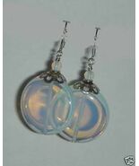 BEAUTIFUL 24MM AUSTRALIAN WHITE FIRE OPAL CIRCLE EARRIN - €30,07 EUR