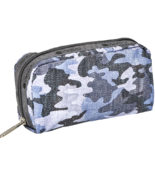 LeSportsac Camo Canvas Indigo Rectangular Cosmetic Bag, Denim Inspired C... - $652.86 MXN