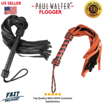 Paul Walter Real Genuine Leather Thick BDSM Floggers Handmade Heavy Duty Flogger - £14.93 GBP