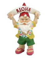 Ebros Free Spirited Hippie Vacation Garden Gnome Holding Aloha Banner Fi... - $329.41 MXN
