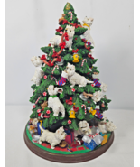 DAMAGED Danbury Mint Westie Christmas Tree ONLY with Damaged Parts No Ch... - $179.95