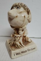 Vintage Russ Berrie &amp; Co Statue 9243 &quot;I Was Made For Love ” Approx 5&quot; - £8.48 GBP