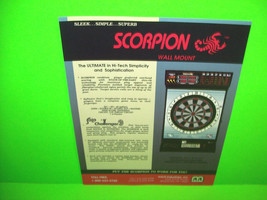 SCORPION WALL Original Vintage 1990 Coin-Op Darts Arcade Game Sale Flyer Vintage - £11.07 GBP