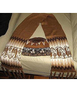 Ethnic peruvian scarf and hat made of Alpacawool   - £40.75 GBP