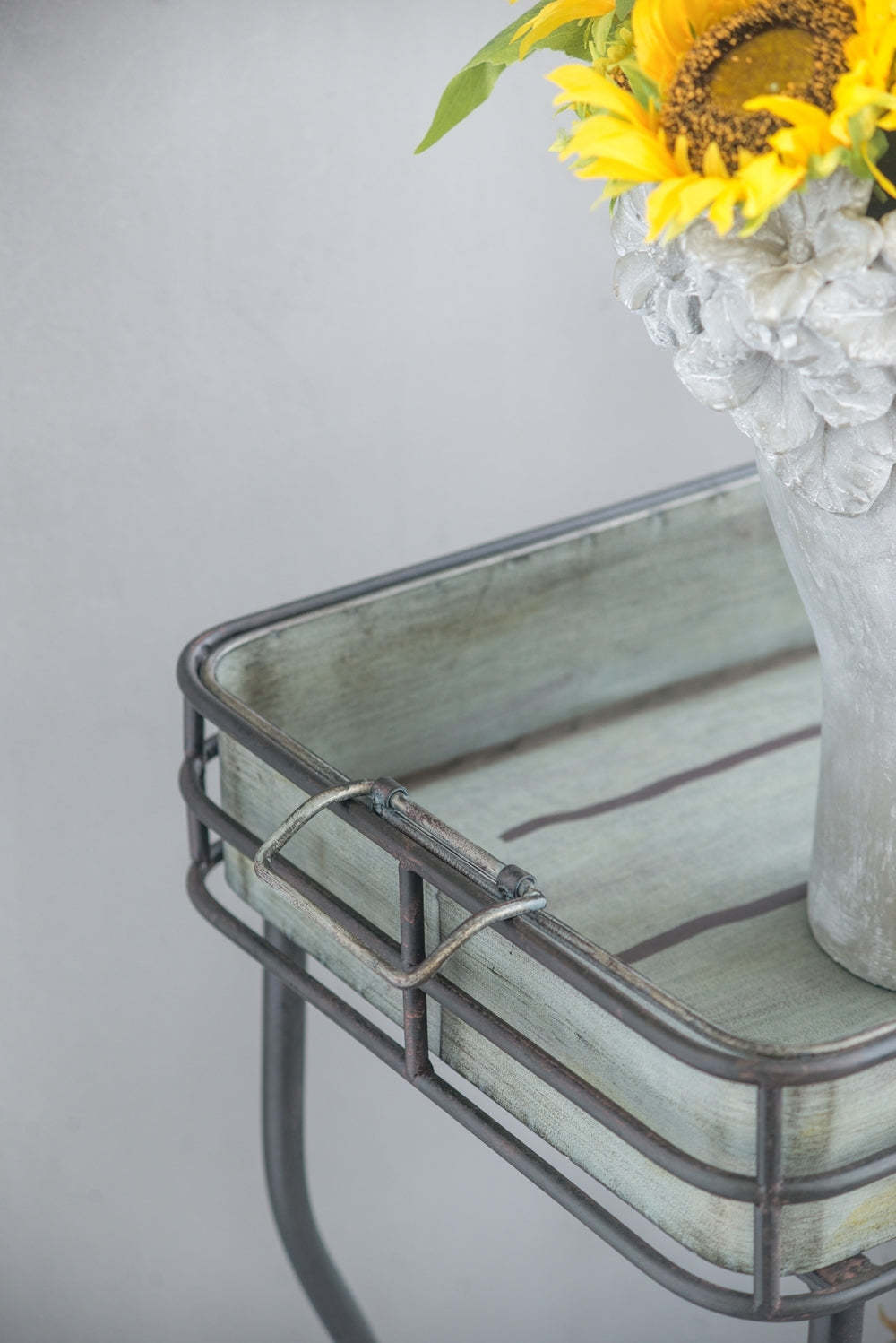 Maggie Galvanized Tray Accent Table 32x15x31' Item image 11