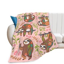 Cute Sloth Super Soft Fleece Sloth Throw For Kids Adults, Warm Cozy Plush Cartoo - £34.08 GBP