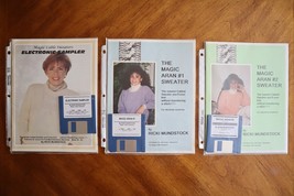 Lot 3x Ricki Mundstock Booklet Knitting Machine Magic Aran Sweater 1 &amp; 2... - $388.75 MXN