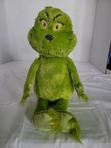 Kohls Cares Plush How the Grinch Stole Christmas 17&quot; Stuffed Green Dr Suess - £7.00 GBP