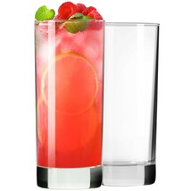Two transparent glass cups, 10 ounces, suitable for cocktails, coffee an... - $13.75