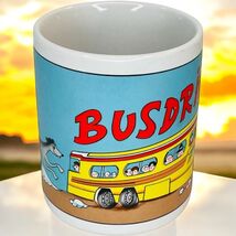 Lefton China 1987 Cartoon Busdriver Greyhound Dog Novelty Coffee Mug Cer... - $19.87