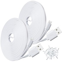 2-Pack 10Ft Usb Power Extension Cable For Wyze Cam,Wyzecam Pan,Yi Home Camera,Ne - £14.22 GBP