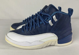 Nike Air Jordan Retro 12 Indigo 2020 Mens Size 8 Basketball Shoes Blue White - £54.99 GBP