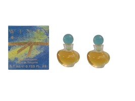 WINGS 2 x 3.7 ml Eau de Toilette Miniature for Women By Giorgio Beverly Hills - $9.95