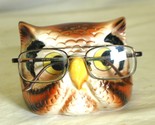 Chadwick Ceramic Owl Eyeglass Holder Stand Japan - $19.79