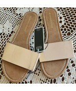 Charles Albert ~ Slip On ~ Open Toe ~ METALLIC Strap Sandals ~ Size XL (... - $365.35 MXN