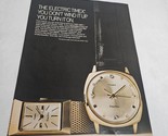 Timex Electric You Don&#39;t Wind It Up, You Turn it On Vintage Print Ad 1967 - $9.98