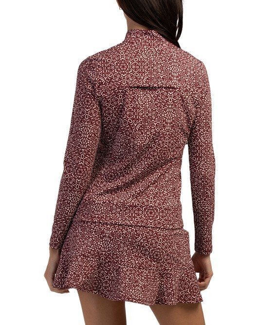 NWT TOMMY BAHAMA Cabernet Magic Medallion Long Sleeve Full Zip Golf Jacket  L XL Item image 4