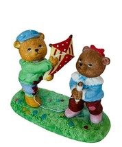Teddy Bear Figurine Calendar Katharine Stevenson Bronson anthropomorphic March - £27.57 GBP