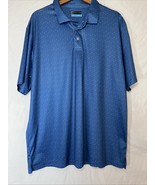 PGA Tour Mens XLarge Short Sleeve Shirt Blue Golf Club All Over Print Ca... - $274.74 MXN