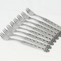 Northland San Francisco Seafood Cocktail Forks Stainless 6&quot; Lot of 8 - £19.25 GBP