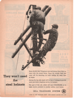 1945 Bell Telephone System They Won&#39;t Need The Steel Helmets print ad fc2 - £11.41 GBP