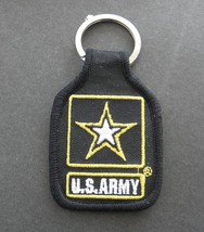 ARMY VETERAN HOOAH EMBROIDERED KEY CHAIN KEY RING 1.75 X 2.75 INCH - £4.55 GBP