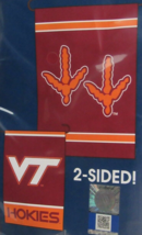 NCAA 2 different Virginia Tech Hokies Logos on 2-Sided 12.5&quot;x18&quot; Garden Flag - £15.79 GBP
