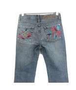 Rocawear Junior&#39;s Jeans Distressed Blue with Lotus Design on Back Pocket... - £34.61 GBP