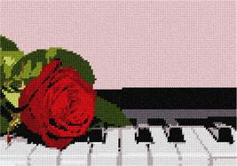 Pepita needlepoint kit: Red Rose Piano, 10&quot; x 7&quot; - £37.57 GBP+