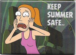 Rick and Morty Animated TV Series Keep Summer Safe.. Refrigerator Magnet... - £3.95 GBP