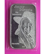 Jimmy Durante The Sehnozzola Rare Vintage Art Bar 1 oz .999 Silver Bar 251N - $258.72 CAD