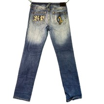 Baby Phat Jeans Womens Size 13 14 Straight Leg Spellout Logo Back Pocket... - £18.34 GBP