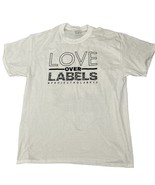 Tito's Vodka Short Sleeve Men's Large White T Shirt  - Pride - Love over Labels - $188.48 MXN