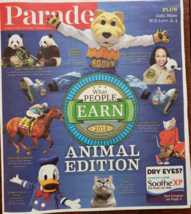 Parade Magazine: What People Earn Animal Edition April 29 2018 - £4.75 GBP