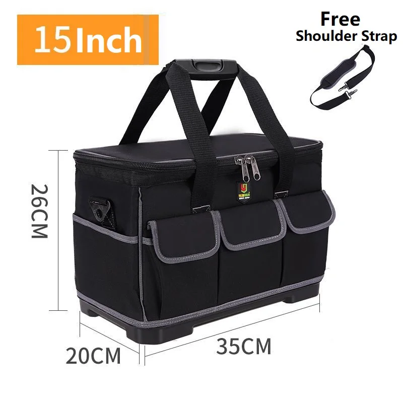 Professional Tools Bag for Electricians Repair Kit Work Belt Organizer Briefcase - £77.71 GBP
