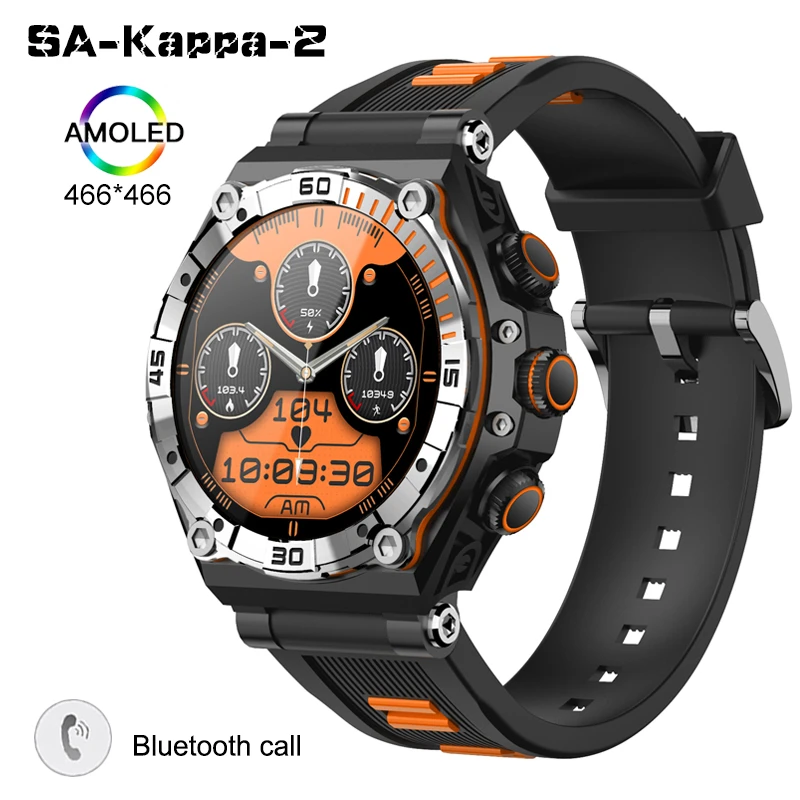 2023 New Bluetooth Call Smart Watch Men AMOLED 1.43 Inch HD Screen  Fitness Hear - £148.88 GBP