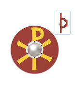 Minifigure Roman Byzantine Round ShieldKnight Building - $5.77 CAD